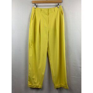 Tanya Taylor Womens Yellow Tailored Pants Size 6